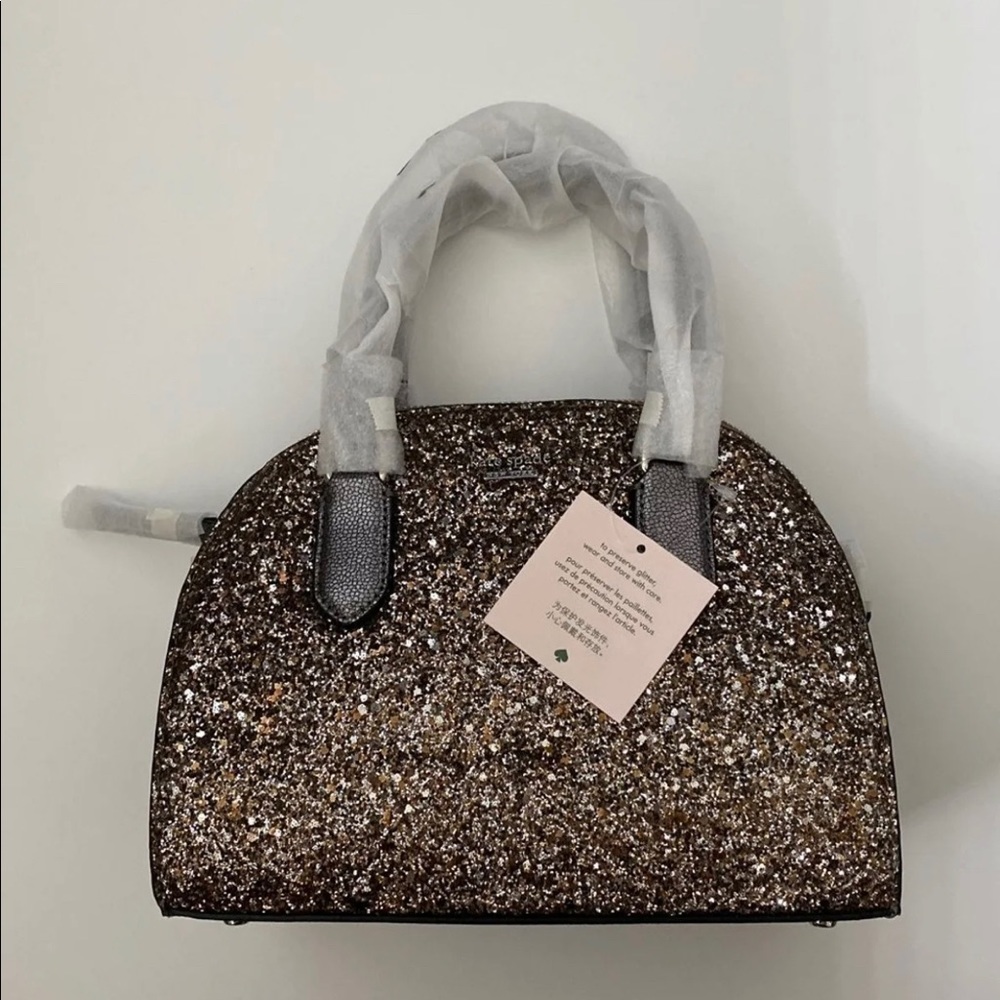 NWT Kate Spade mini reiley Laurel way glitter bag